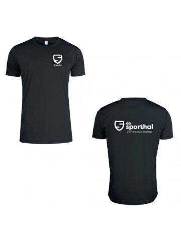 Basic-T-Shirt Zwart