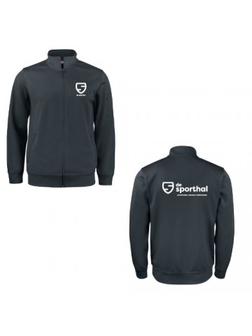Basic Active Hoody Full Zip Zwart